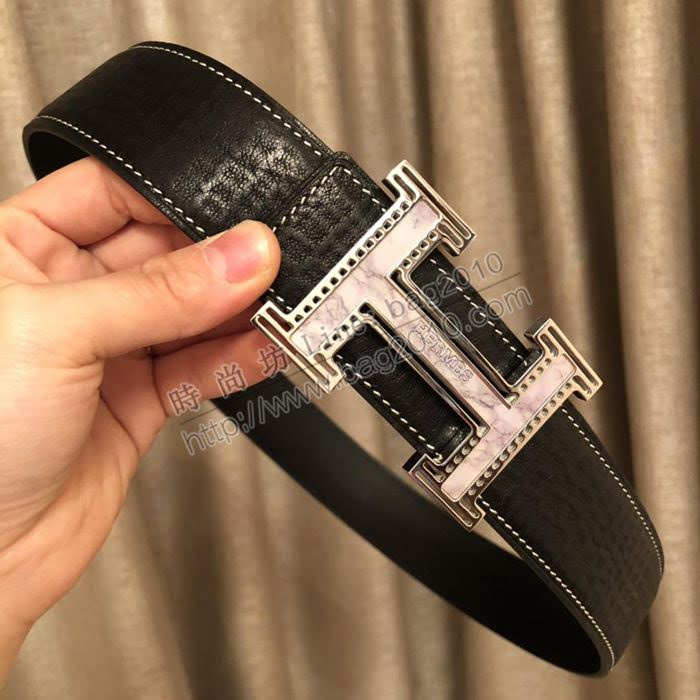 HERMES皮帶 雙面頭層小牛皮 愛馬仕 時尚男士腰帶   hgh1907